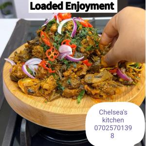 Isi ewu, palmwine also available