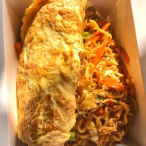 Noodles and eggs with veggies (40 minutes delivery)
